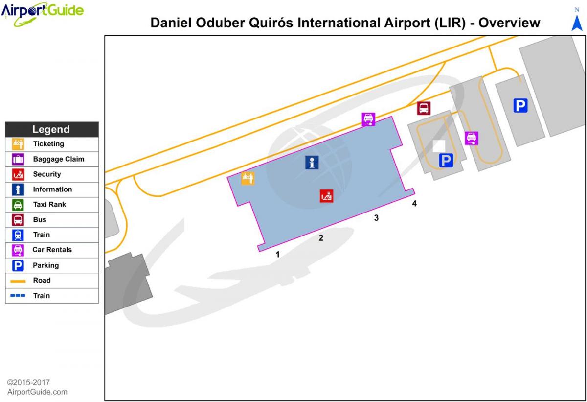 mapa Liberiji aerodrom terminala